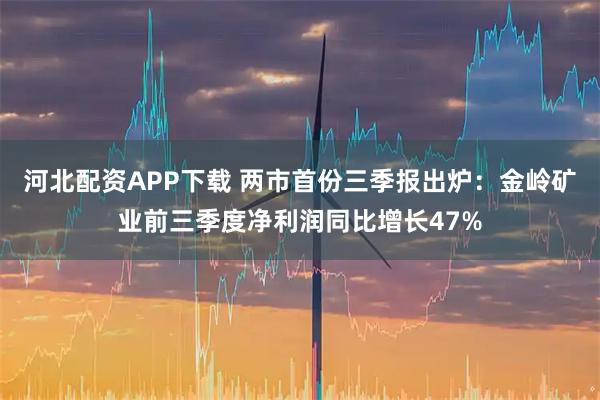 河北配资APP下载 两市首份三季报出炉：金岭矿业前三季度净利润同比增长47%