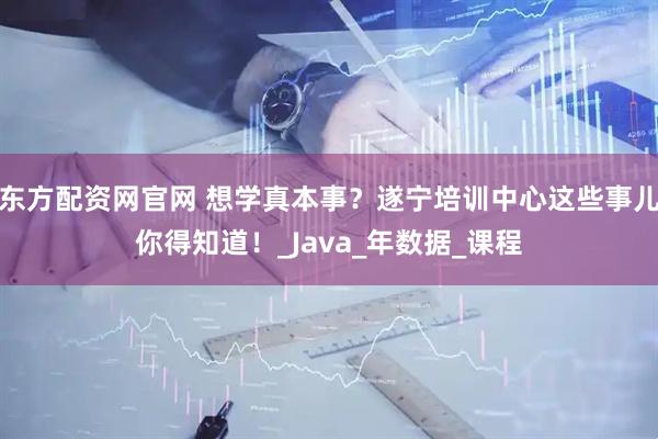 东方配资网官网 想学真本事?遂宁培训中心这些事儿你得知道!_Java_年数据_课程